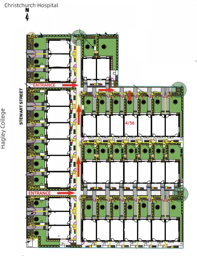 City Park Townhouse Christchurch Eksteriør bilde